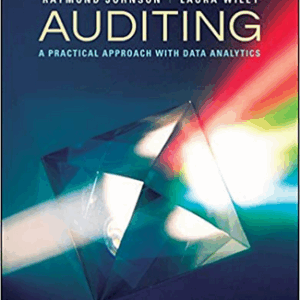 Auditing: A Practical Approach with Data Analytics by Raymond Johnson, ISBN-13: 978-1119781370
