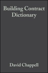 Building Contract Dictionary 3rd Edition, ISBN-13: 978-0632039647
