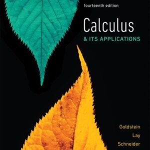 Calculus & Its Applications 14th Edition by Larry Goldstein, ISBN-13: 978-0134437774