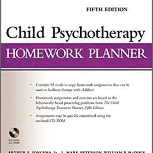 Child Psychotherapy Homework Planner 5th Edition, ISBN-13: 978-1118076743