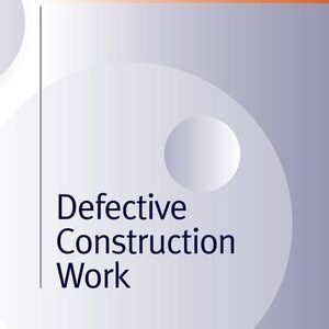 Defective Construction Work, ISBN-13: 978-0632059294