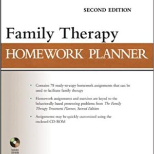 Family Therapy Homework Planner 2nd Edition, ISBN-13: 978-0470504390
