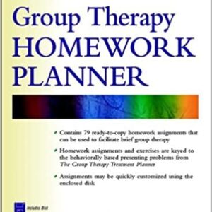 Group Therapy Homework Planner, ISBN-13: 978-0471418221