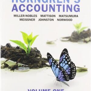 Horngren's Accounting Volume 2 Eleventh Canadian Edition by Tracie Miller-Nobles, ISBN-13: 978-0134790107