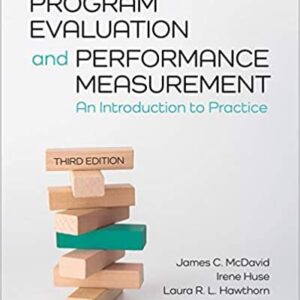Program Evaluation and Performance Measurement 3rd Edition, ISBN-13: 978-1506337067